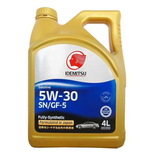 Моторное масло Idemitsu Gasoline Fully-Sinthetic 5W-30 4л
