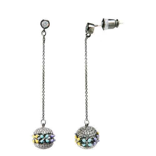 Серьги Corona style B005E1118876K027-SILVER