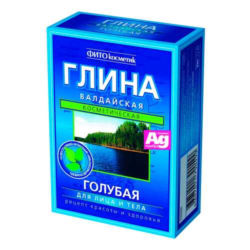 Маска для тела Фитокосметик Валдайская Голубая сухая глина 100 г