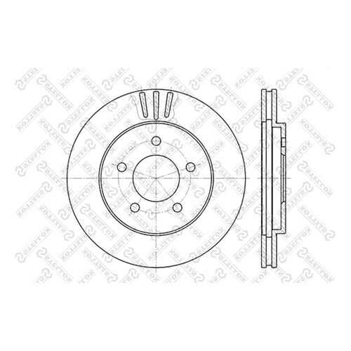 Тормозной диск Stellox 6020-9301V-SX