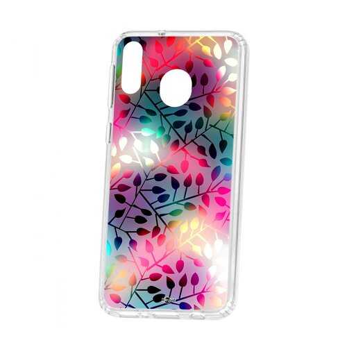 Чехол Kruche Samsung Galaxy M20 Print Цветные листья