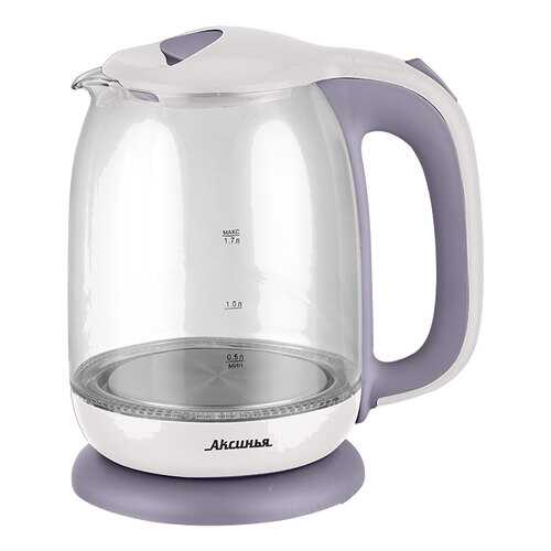 Чайник электрический Аксинья КС-1020 White/Purple