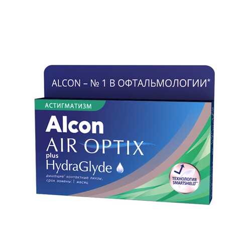 Контактные линзы AirOptix HydraGlyde for Astigmatism 3 шт. PWR -5,50, CYL -1,25, AXIS 010