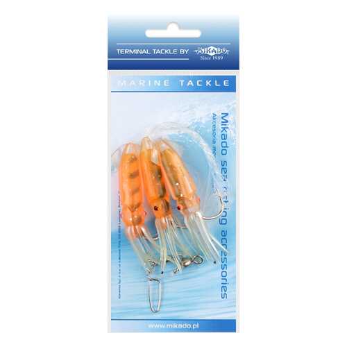 Поводоки для морской ловли Mikado Squid Rig LS-C171 7,5 см, крючки №4/0