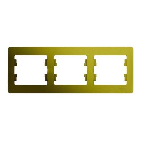 Рамка Schneider Electric Glossa 3-ая Фисташковая