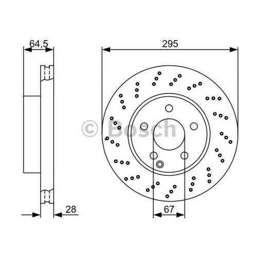 Тормозной диск Bosch 0986479331