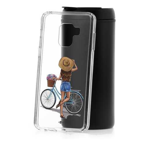 Чехол Samsung Galaxy A8 2018 (A530) Kruche Print Велосипедная прогулка