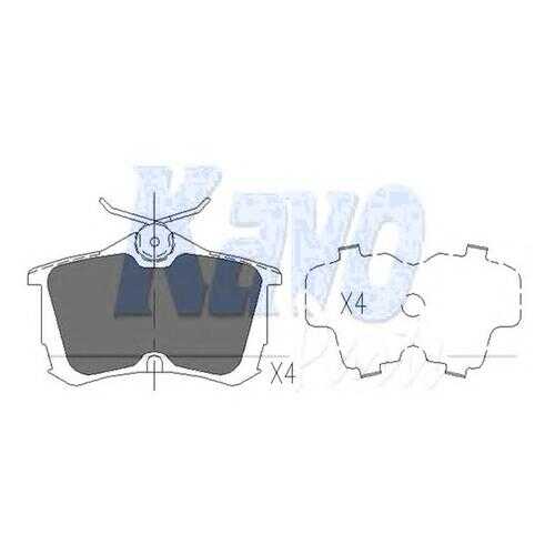 Комплект тормозных колодок kavo parts KBP2011