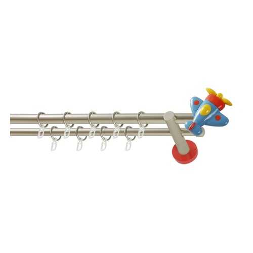 Карниз для детской комнаты Самолетик, WERDECO, 2-рядный, 200 см
