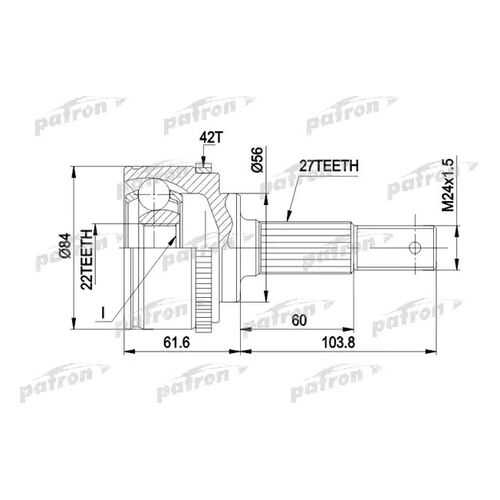 Шрус PATRON PCV1165