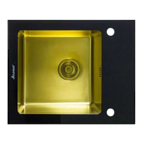 Кухонная мойка Seaman Eco Glass SMG-730B Gold (PVD) Золотой