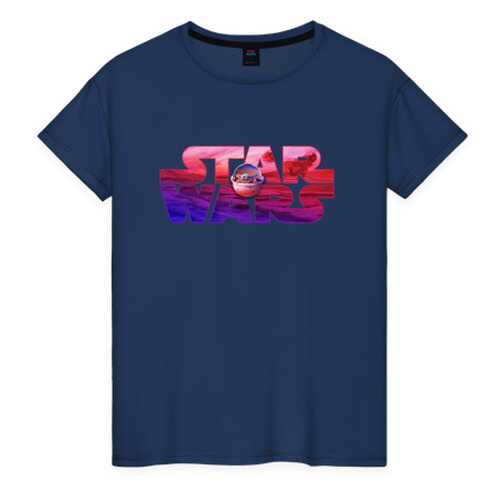Футболка женская ВсеМайки 2147265 синяя XXXL
