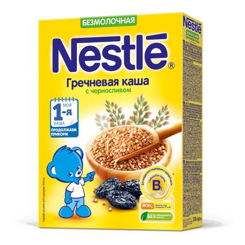 Каша безмолочная Nestle Гречневая с черносливом с 4 мес. 200 г