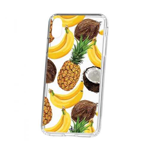 Чехол Kruche iP XS Max Print Тропический микс