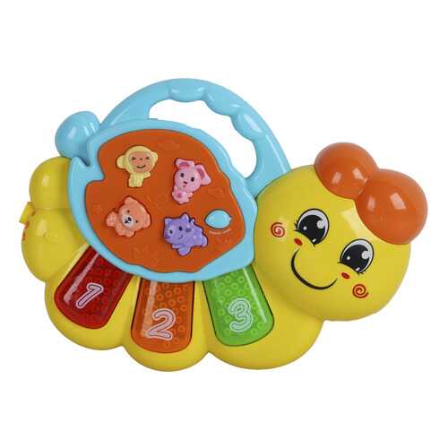 Пианино обучающее Smart Baby Гусеница цвет желтый, 29 звуков, мелодий, стихов JB0333408