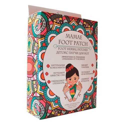 Набор детокс Патчи для ног Mamae Foot Patch 5 шт