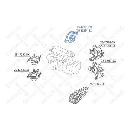 Опора двигателя STELLOX 25-17291-SX