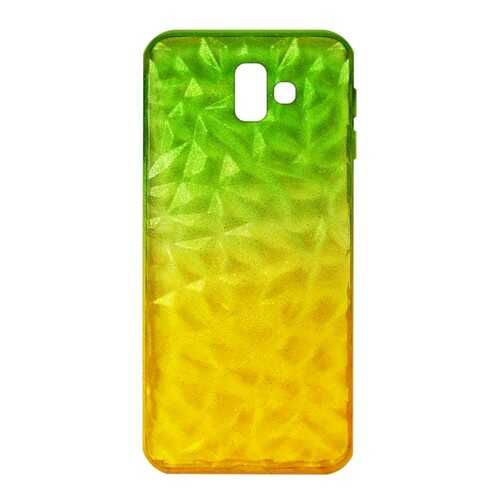 Чехол Crystal Krutoff для Samsung Galaxy J6+ (SM-J610) Yellow/Green