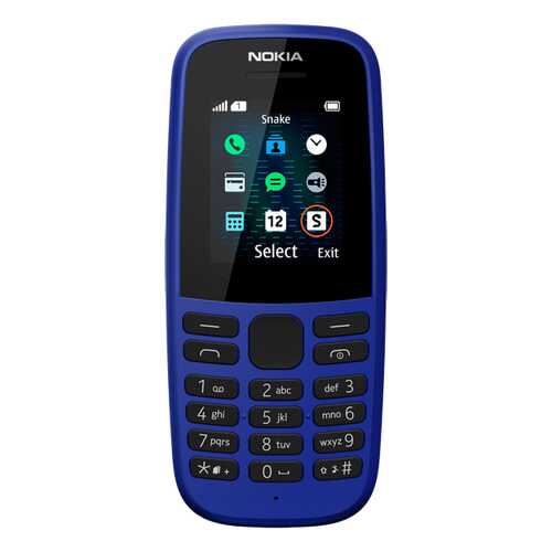 Мобильный телефон Nokia 105SS ТА-1203 Blue