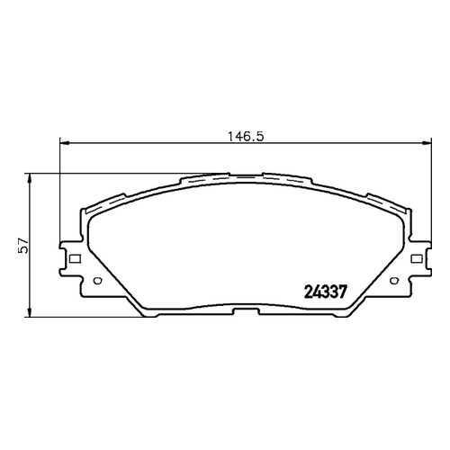 Комплект тормозных колодок Hella 8DB355006871