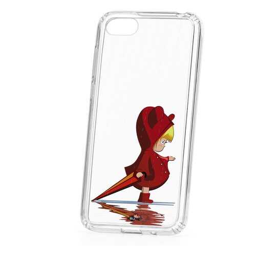 Чехол Huawei Honor 7A Kruche Print Девочка с зонтом