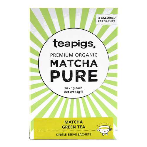 Чай зеленый Teapigs матча organic 14*1 г