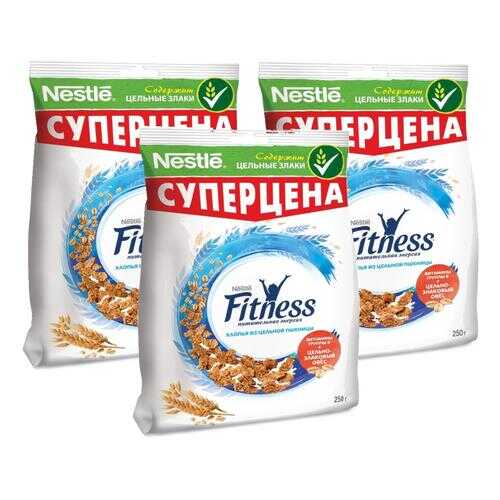 Хлопья Fitness пшеничные с витаминами и минералами 3*250 г