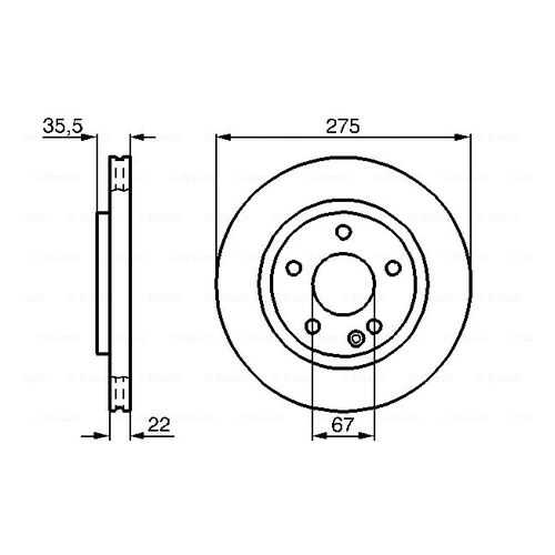 Тормозной диск Bosch 0986478474