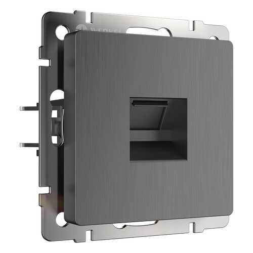 Розетка Ethernet RJ-45 Werkel WL04-RJ-45 графит рифленый