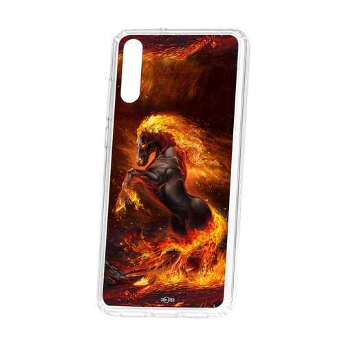 Чехол Kruche Huawei P20 Print Конь огонь