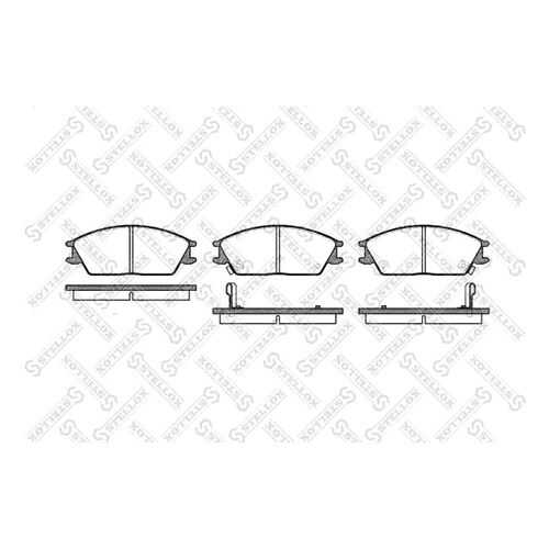 Комплект тормозных дисковых колодок Stellox 235 002-SX