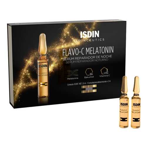 Сыворотка для лица Isdin Isdinceutics Flavo-C Melatonin Serum Reparador De Noche 10*2 мл