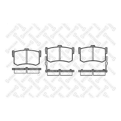 Комплект тормозных дисковых колодок Stellox 253 002-SX
