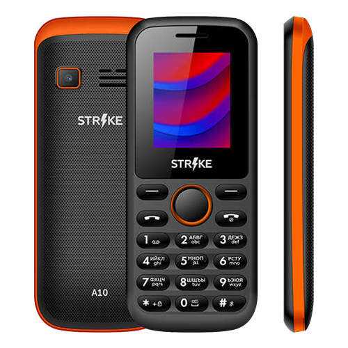 Мобильный телефон STRIKE A10 Black/Orange