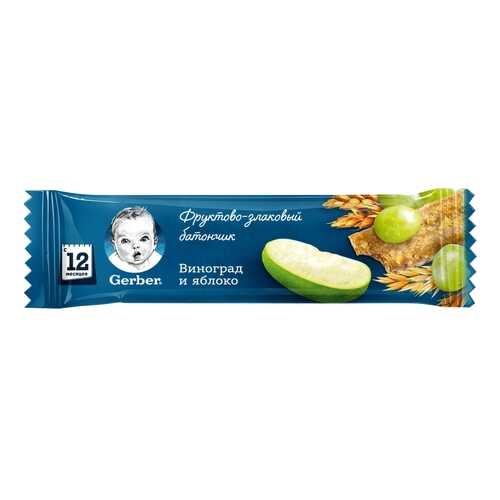 Батончик Gerber doremi яблоко и виноград 25 г