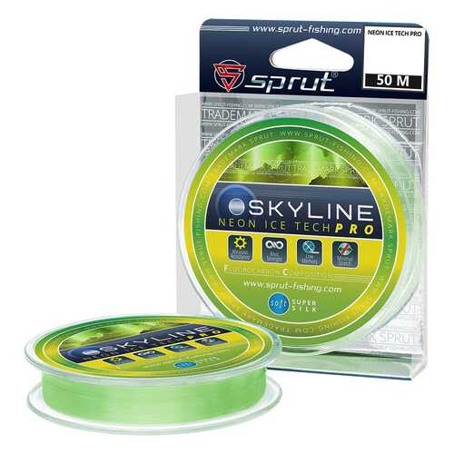 Леска монофильная Sprut Skyline IceTech Pro Neon 50 м, 0,305 мм, 8,55 кг