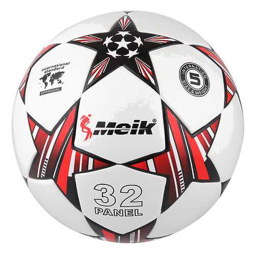 Футбольный мяч Meik 98 R18028-4 №5 white/red