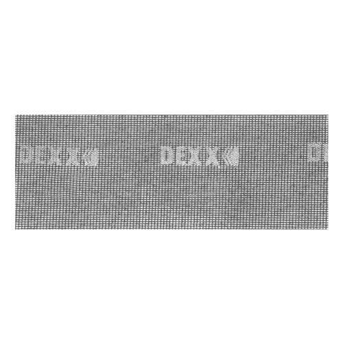 Шлифовальная сетка DEXX абразивная, водостойкая Р 60, 105х280мм, 3 листа