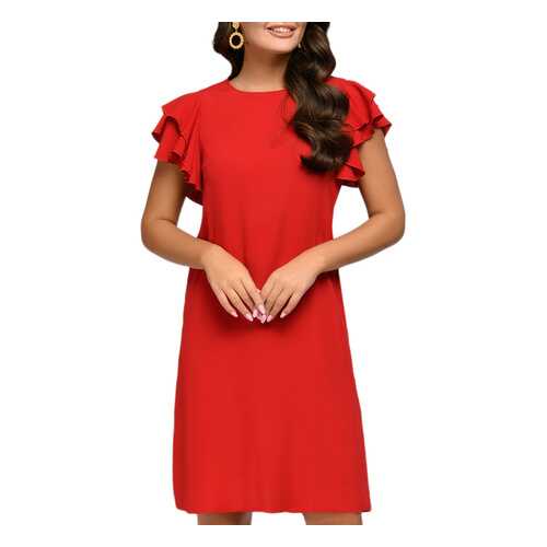 Платье женское D&M by 1001DRESS 0112001-01114RD красное XS