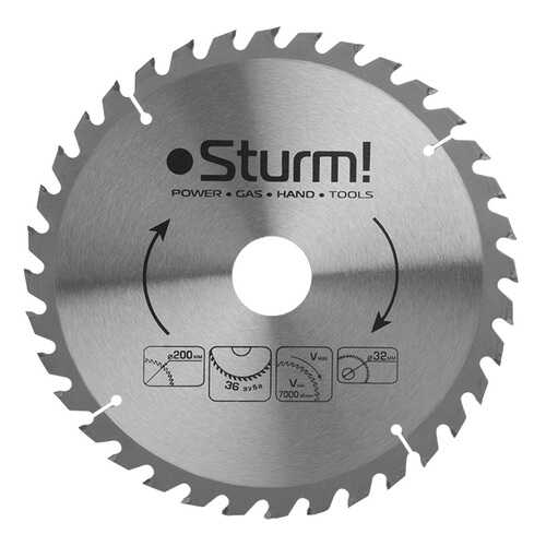 Диск по дереву для дисковых пил Sturm! 9020-200-32-36T
