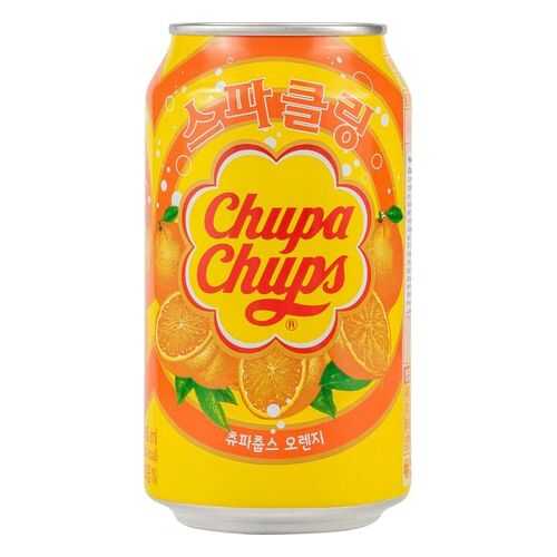 Напиток сильногазированный Chupa Chups апельсин жестяная банка 0.345 л