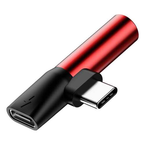 Аудио-переходник Baseus L41 Type-C (input) for Type-C Red