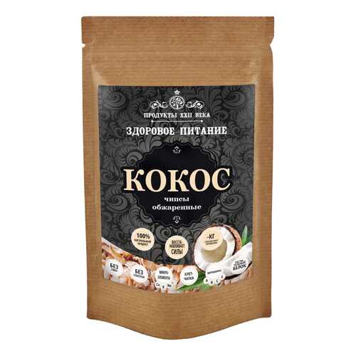 Кокосовые чипсы Продукты XXII века обжаренные 100 г