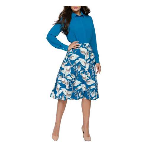 Блуза женская D&M by 1001DRESS DM01674TE синяя S