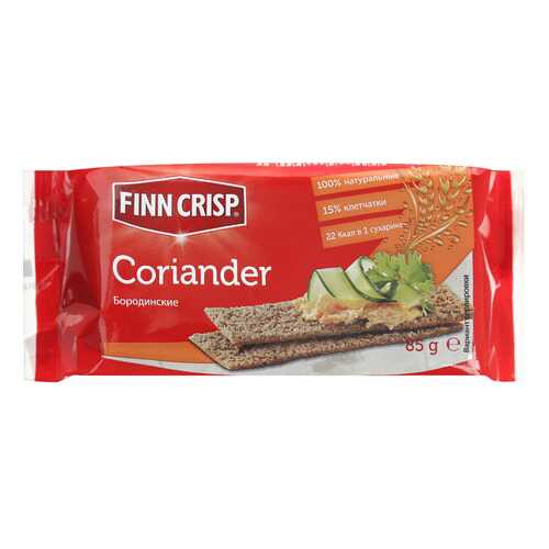 Сухарики Finn Crisp бородинские с кориандром 85 г