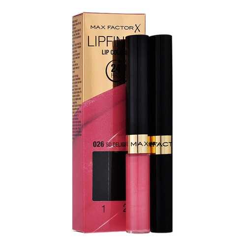 Стойкая помада и увлажняющий блеск MAX FACTOR Lipfinity, тон №026 So Delightful