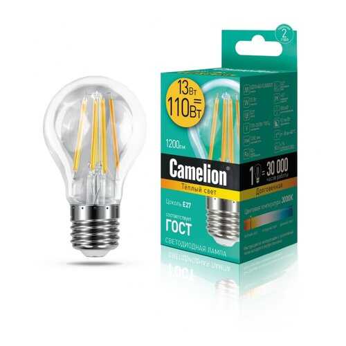 Лампа Camelion LED13-A60-FL/830/E27