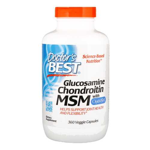 Doctor's Best Glucosamine Chondroitin MSM with OptiMSM 360 капсул