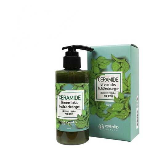 Пенка кислородная для умывания CERAMIDE GREEN TOKS BUBBLE CLEANSER 200мл