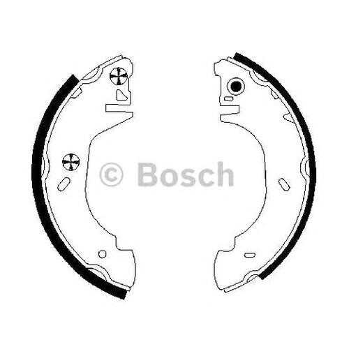 Комплект тормозных колодок Bosch 0986487524